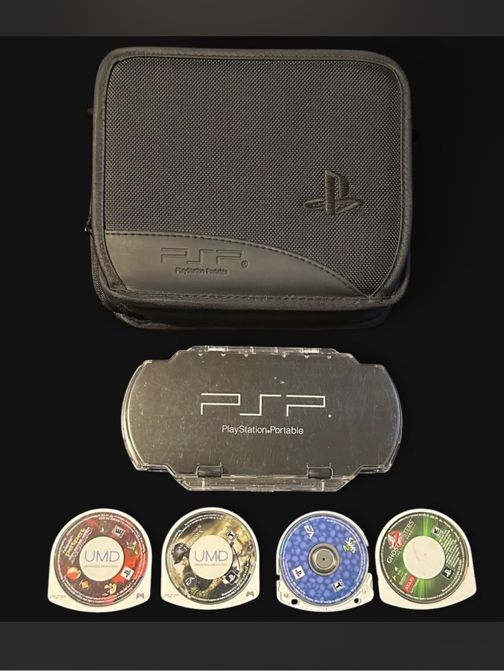 Sony PSP carrying case & accessories bundle